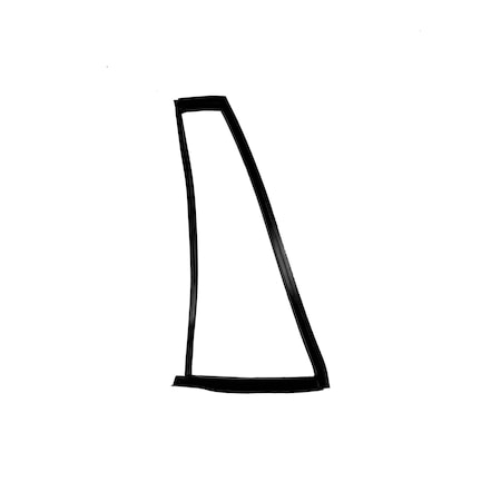 Fairchild Industries 19721986 Jeep CJ6, CJ7, CJ8 Vent Window Seal Passenger Side, Fixed Window D4163